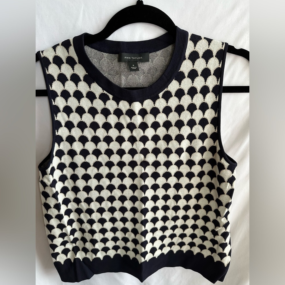 Ann Taylor Patterned Sweater Vest